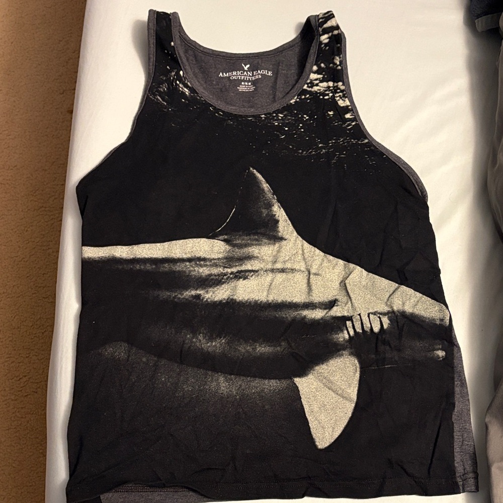 American Eagle Outfitters Charcoal Tank Top